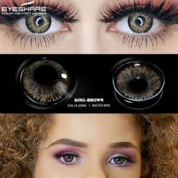EYESHARE Color Contact Lenses for Eyes Beauty Eye Colored Lenses Black Chocolate Color Lenses Natural Contact Lens Beauty Makeup