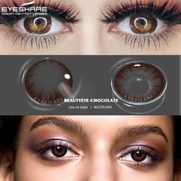 EYESHARE Color Contact Lenses for Eyes Beauty Eye Colored Lenses Black Chocolate Color Lenses Natural Contact Lens Beauty Makeup