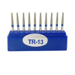10Pcs/Box Dental Diamond Bur FG High Speed Burs TR SERIES for Teeth Polishing 1.6mm