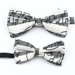 Musical Note Bow Tie Guitar Piano Stave Adult Children Bowtie Novelty Handmade Butterfly Wedding Party Men Gift Accessories