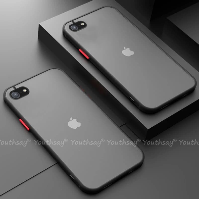 For iPhone SE 2022 Case for iPhone SE 3 2022 2020 8 7 Plus Cover Silicone Matte Rubber Translucent Case For iPhone SE 2022 Cover