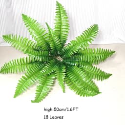 Artificial Shrubs Fake Boston Fern Plants Natural Fern Bushes UV Resistant Greenery Bunches Faux Plants Shrubs for Outdoor Decor