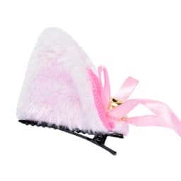 Hot Sweet Lovely Anime Lolita Cosplay Fancy Neko Cat Ears Hair Clip Black with Bell Fur Headwear Party Costume Hair Accessories