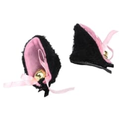 Hot Sweet Lovely Anime Lolita Cosplay Fancy Neko Cat Ears Hair Clip Black with Bell Fur Headwear Party Costume Hair Accessories