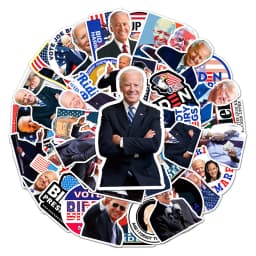 10/30/50pcs Cartoon Funny Joe Biden Harris Stickers for Laptop Guitar Luggage Skateboard Kids Sticker Decals DIY Graffiti Toy