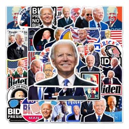 10/30/50pcs Cartoon Funny Joe Biden Harris Stickers for Laptop Guitar Luggage Skateboard Kids Sticker Decals DIY Graffiti Toy