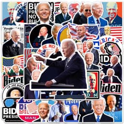 10/30/50pcs Cartoon Funny Joe Biden Harris Stickers for Laptop Guitar Luggage Skateboard Kids Sticker Decals DIY Graffiti Toy