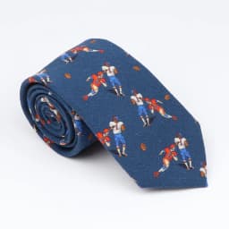 New Mens Tie Cotton Handmade Sports Bird Badge Pattern Neck Tie Novelty Casual Thick Skinny Male Cravat Daily Wear Accessory