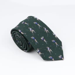 New Mens Tie Cotton Handmade Sports Bird Badge Pattern Neck Tie Novelty Casual Thick Skinny Male Cravat Daily Wear Accessory