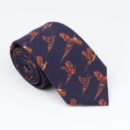 New Mens Tie Cotton Handmade Sports Bird Badge Pattern Neck Tie Novelty Casual Thick Skinny Male Cravat Daily Wear Accessory