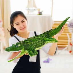 105-195cm Giant Stuffed Animal Real Life Alligator Plush Toy Simulation Crocodile Dolls Kawaii Pillow for Boys Xmas Gifts