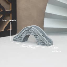 Miniature Sand Stones Bridge Figurine Boat DIY Terrarium Ornaments Fairy Garden Bonsai Rockery Lanscaping for Room Decoration