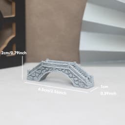 Miniature Sand Stones Bridge Figurine Boat DIY Terrarium Ornaments Fairy Garden Bonsai Rockery Lanscaping for Room Decoration