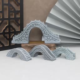 Miniature Sand Stones Bridge Figurine Boat DIY Terrarium Ornaments Fairy Garden Bonsai Rockery Lanscaping for Room Decoration