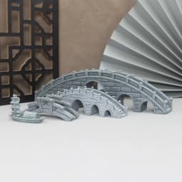 Miniature Sand Stones Bridge Figurine Boat DIY Terrarium Ornaments Fairy Garden Bonsai Rockery Lanscaping for Room Decoration