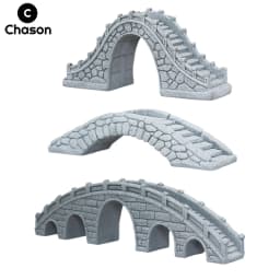 Miniature Sand Stones Bridge Figurine Boat DIY Terrarium Ornaments Fairy Garden Bonsai Rockery Lanscaping for Room Decoration