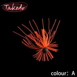 TAKEDO TK114 1.8G - 5G ZITHER RUBBER JIG Spinnerbait Blades Silicone Skirt Saltwater Resin Tungsten Jig Head Spinner Rubber Jig