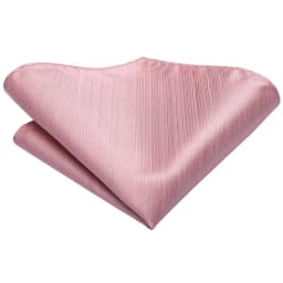 Hi-Tie Designer Rose Gold Pink Solid Wedding Tie For Men Handky Cufflink Mens Necktie Fashion Business Party Dropshiping