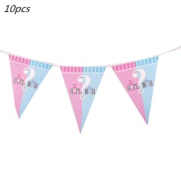 Pink Blue Boy Or Girl Gender Reveal Baby Shower Party Disposable Tableware Set Paper Plates Cups Banner Balloon Decoration