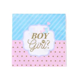 Pink Blue Boy Or Girl Gender Reveal Baby Shower Party Disposable Tableware Set Paper Plates Cups Banner Balloon Decoration