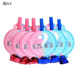 Pink Blue Boy Or Girl Gender Reveal Baby Shower Party Disposable Tableware Set Paper Plates Cups Banner Balloon Decoration