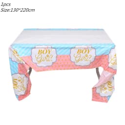 Pink Blue Boy Or Girl Gender Reveal Baby Shower Party Disposable Tableware Set Paper Plates Cups Banner Balloon Decoration