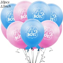 Pink Blue Boy Or Girl Gender Reveal Baby Shower Party Disposable Tableware Set Paper Plates Cups Banner Balloon Decoration