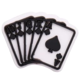 Single Sale 1PCS PVC Cartoon Shoe Charms Mahjong Playing Cards Tower Buckle Slipper Accessories Garden Shoes Button Decorations