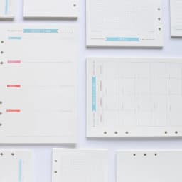 Diary 2026 A5 A6 Refill Loose-leaf Binder Inside Page To Do/Weekly/Monthly/Grid Agenda School Stationery