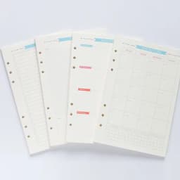 Diary 2026 A5 A6 Refill Loose-leaf Binder Inside Page To Do/Weekly/Monthly/Grid Agenda School Stationery