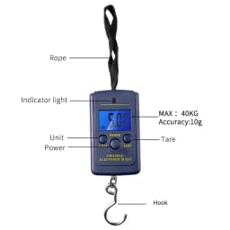 40kg/10g Mini Pocket Scale Electronic Portable Digital Weight Fish Hook Luggage Hanging With Backlight Fishing Weight Scale