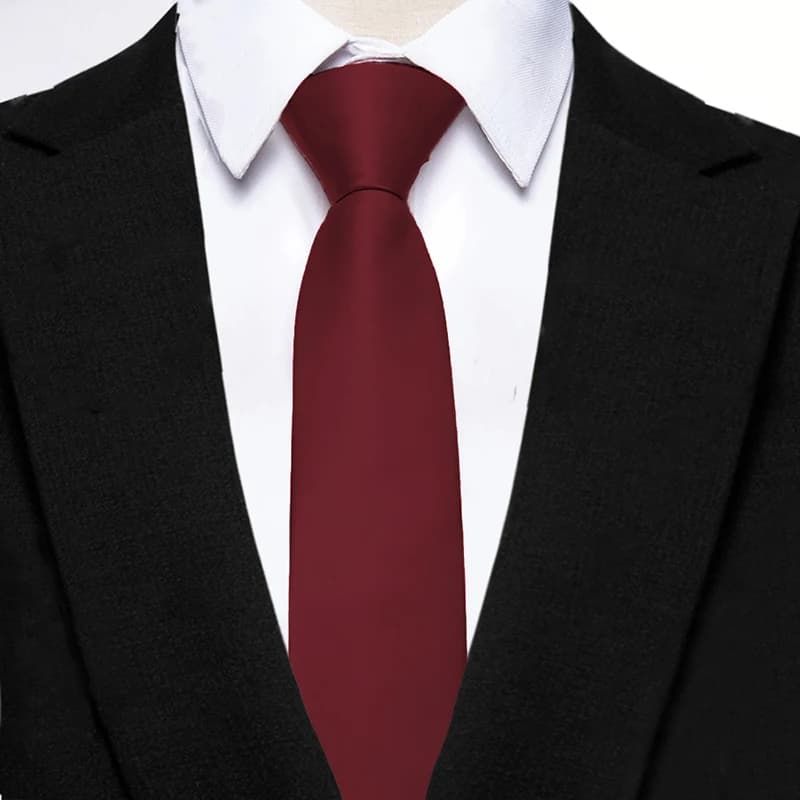 Mens Ties 6cm Classic Polyester Handmade Skinny Neck Tie For Wedding Casual Neckties Suits Soild Color Print Necktie Cravat Gift