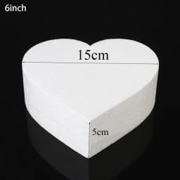 4/6/8.5/10/15cm New Heart Foam Mould White Craft Balls Modelling Polystyrene Wedding Decor DIY Ball Toys Party Decor