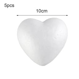 4/6/8.5/10/15cm New Heart Foam Mould White Craft Balls Modelling Polystyrene Wedding Decor DIY Ball Toys Party Decor