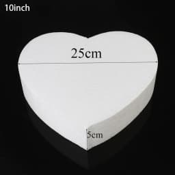 4/6/8.5/10/15cm New Heart Foam Mould White Craft Balls Modelling Polystyrene Wedding Decor DIY Ball Toys Party Decor