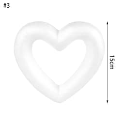 4/6/8.5/10/15cm New Heart Foam Mould White Craft Balls Modelling Polystyrene Wedding Decor DIY Ball Toys Party Decor