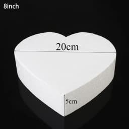 4/6/8.5/10/15cm New Heart Foam Mould White Craft Balls Modelling Polystyrene Wedding Decor DIY Ball Toys Party Decor