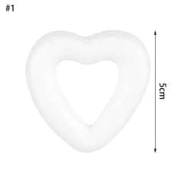 4/6/8.5/10/15cm New Heart Foam Mould White Craft Balls Modelling Polystyrene Wedding Decor DIY Ball Toys Party Decor
