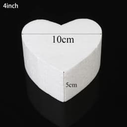 4/6/8.5/10/15cm New Heart Foam Mould White Craft Balls Modelling Polystyrene Wedding Decor DIY Ball Toys Party Decor