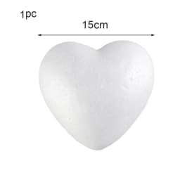 4/6/8.5/10/15cm New Heart Foam Mould White Craft Balls Modelling Polystyrene Wedding Decor DIY Ball Toys Party Decor