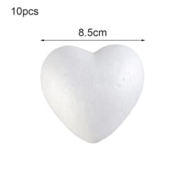 4/6/8.5/10/15cm New Heart Foam Mould White Craft Balls Modelling Polystyrene Wedding Decor DIY Ball Toys Party Decor
