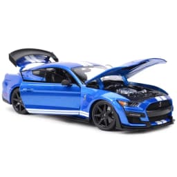 Maisto 1:18 2020 Mustang Shelby GT500 Ford Blue Sports Car Static Die Cast Vehicles Collectible Model Car Toys