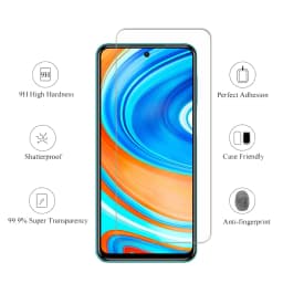 2/4Pcs 9H Tempered Glass For Xiaomi Redmi Note 9 Pro Screen Protector Glass Film