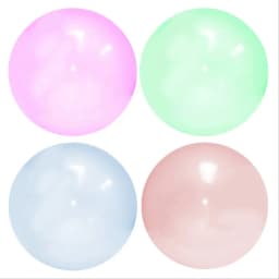 Children's Toys Birthday Gift Elastic Ball TPR Balloon Transparent Water Injection Bubble Ball