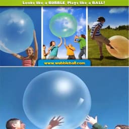 Children's Toys Birthday Gift Elastic Ball TPR Balloon Transparent Water Injection Bubble Ball