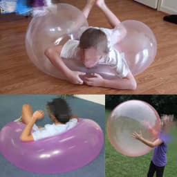 Children's Toys Birthday Gift Elastic Ball TPR Balloon Transparent Water Injection Bubble Ball