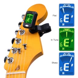 JOYO JT-09 Guitar Tuner Clip-on Digital Electronic Tuner for Acoustic Guitar Bass Violin Ukulele Guitar Parts & Accessories