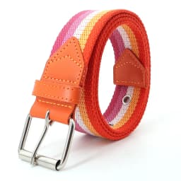 Rainbow Striped Canvas Pin Buckle Belt Women's Fashion Casual Luxury High Quality Tactical Nylon Belt Gothic Boho Korean Girdle
