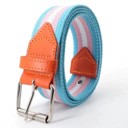 Rainbow Striped Canvas Pin Buckle Belt Women's Fashion Casual Luxury High Quality Tactical Nylon Belt Gothic Boho Korean Girdle