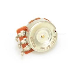 2PCS Short Shaft Guitar Potentiometers Brass 3/8" Threaded Shaft Pots A250K/B250K/A500K/B500K 15.5mm,19mm Guitar Accessories